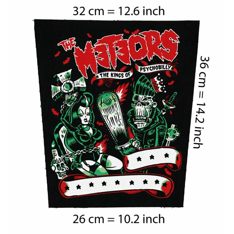 The Meteors The Kings of Psychobilly Back Patch - Psychobilly