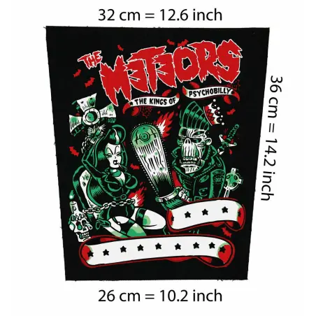 The Meteors The Kings of Psychobilly Back Patch - Psychobilly