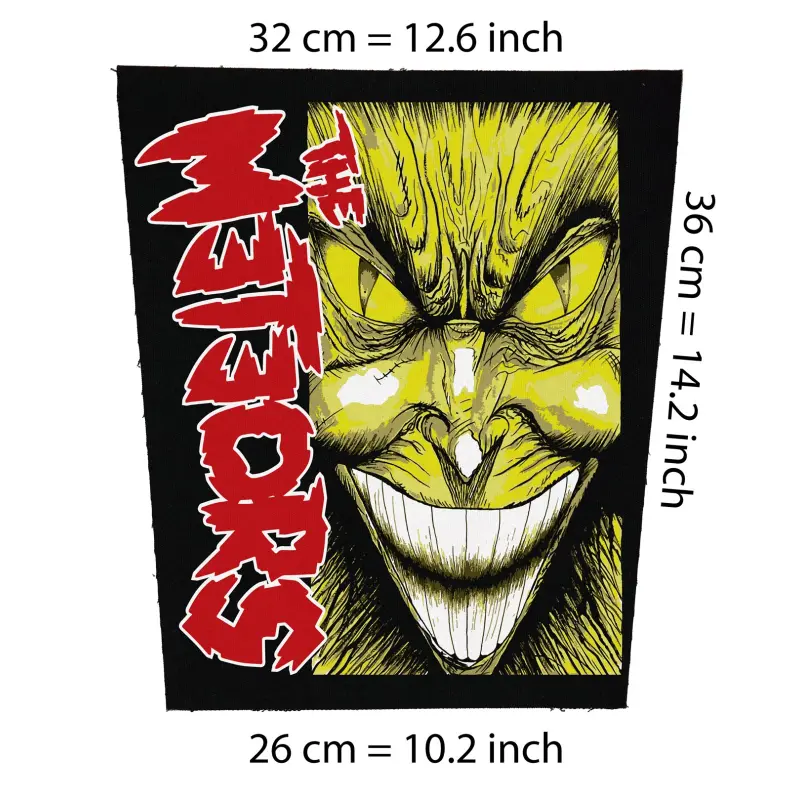 The Meteors Evil Face Back Patch - Psychobilly Punk