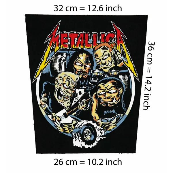 Metallica Metal Back Patch - Premium Canvas