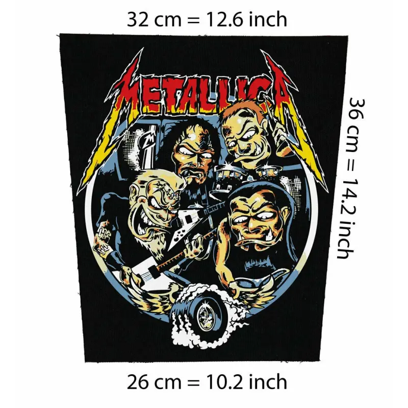 Metallica Metal Back Patch - Premium Canvas