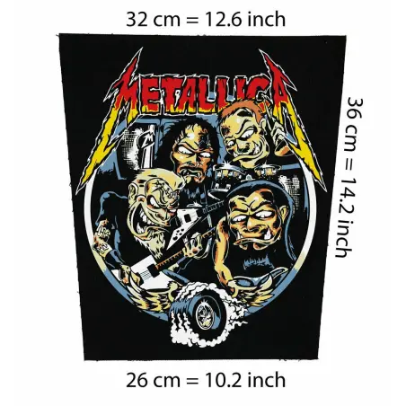 Metallica Metal Back Patch - Premium Canvas