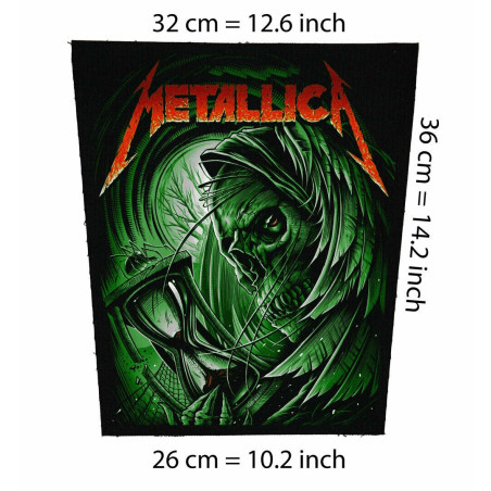 Metallica Big back patch Motorhead,Guns n Roses,Exsodus,Overkill,AC/DC,Iron Maiden BackPatch, Custom Patch, Photo Patch, Persona
