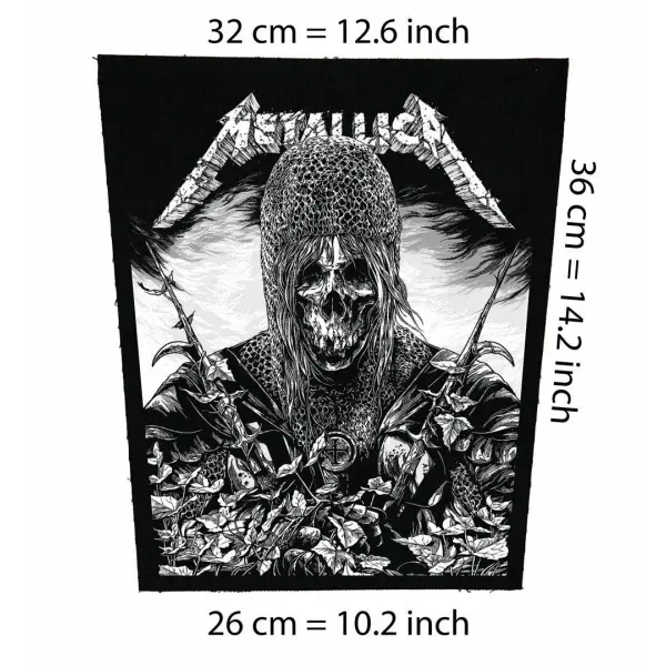 Metallica Warrior Heavy Metal Back Patch