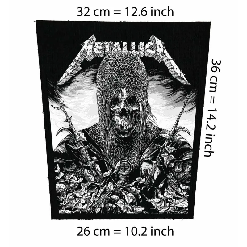 Metallica Warrior Heavy Metal Back Patch