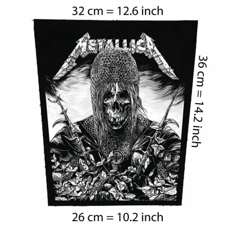 Metallica Warrior Heavy Metal Back Patch