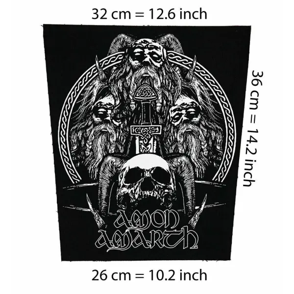 Amon Amarth 2 Big Back Patch metal death vikings extreme melodic Eternal Oath