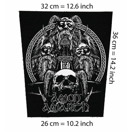 Amon Amarth 2 Big Back Patch metal death vikings extreme melodic Eternal Oath