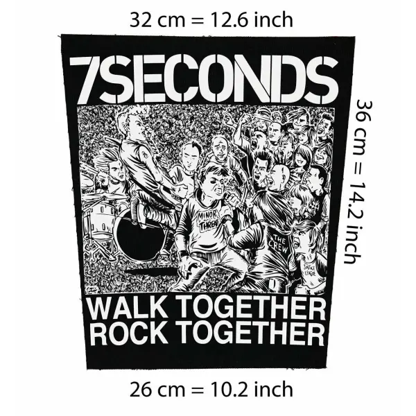 7 Seconds Punk HC Back Patch