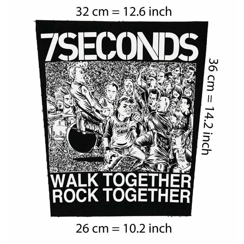 7 Seconds Punk HC Back Patch