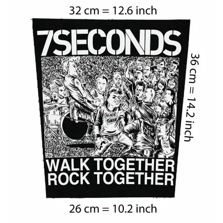 7 Seconds Punk HC Back Patch