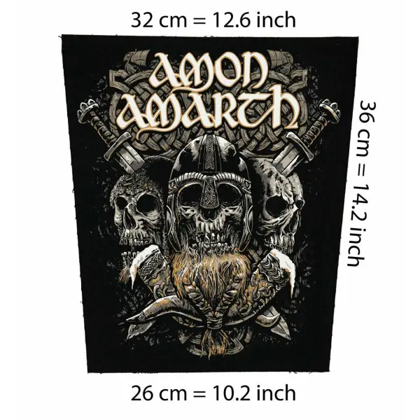 Amon Amarth Big Back Patch metal death vikings extreme melodic Eternal Oath swed