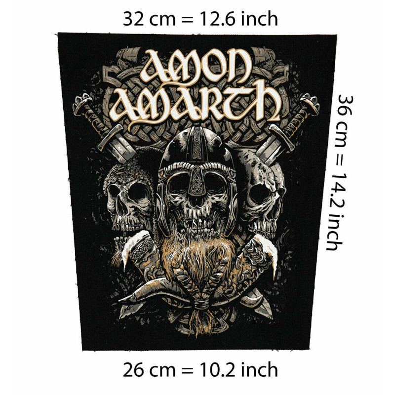 Amon Amarth Big Back Patch metal death vikings extreme melodic Eternal Oath swed