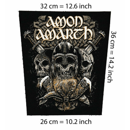 Amon Amarth Big Back Patch metal death vikings extreme melodic Eternal Oath swed