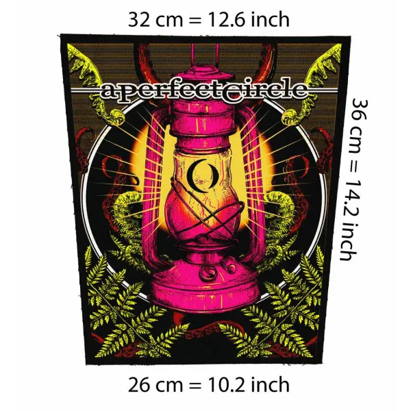 Back patch A Perfect Circle lamp Big Back patch Stone Temple Pilots,Smashing Pumpkins back patch 100% Canvas