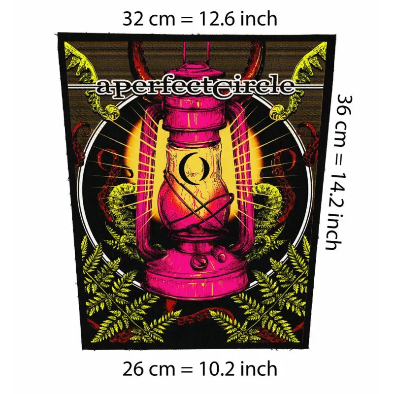 Back patch A Perfect Circle lamp Big Back patch Stone Temple Pilots,Smashing Pumpkins back patch 100% Canvas