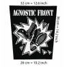 Back patch Agnostic Front Backpatch pma Sick of it all NYHC Madball judge HC punk Slapshot NB back patch 100% Canvas