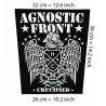 Back patch Agnostic Front crucified Backpatch pma Sick of it all Madball judge HC punk back patch 100% Canvas