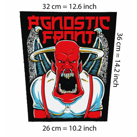 Back patch Agnostic Front devil Backpatch pma Sick of it all Madball judge NYHC punk H2O back patch 100% Canvas