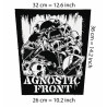 Back patch Agnostic Front police Backpatch pma Sick of it all Madball judge NYHC punk H2O back patch 100% Canvas