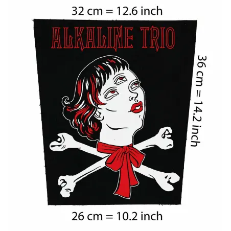 Back patch Alkaline Trio Big back patch 100% Canvas,punk,ska,Rancid,Bad Religion, Green Day