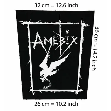 Back patch Amebix Backpatch crust d-beat punk aus rotten doom chaos uk disrupt ENT anti soc 100% Canvas