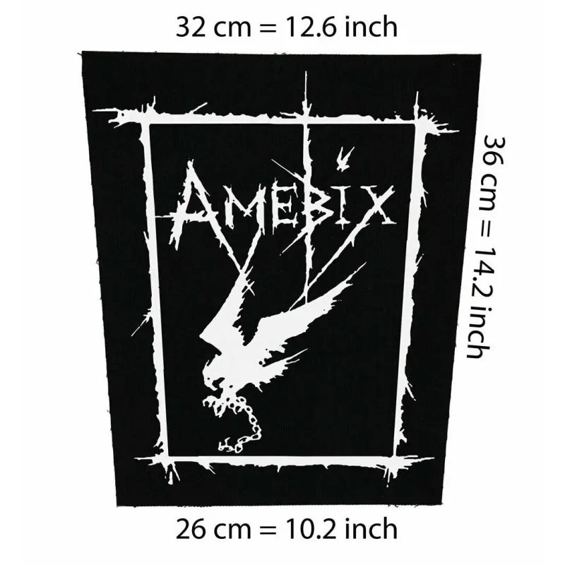 Back patch Amebix Backpatch crust d-beat punk aus rotten doom chaos uk disrupt ENT anti soc 100% Canvas