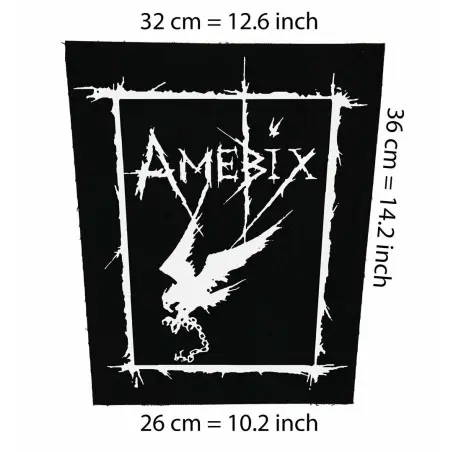 Back patch Amebix Backpatch crust d-beat punk aus rotten doom chaos uk disrupt ENT anti soc 100% Canvas