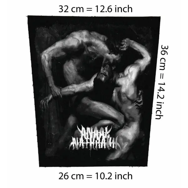 Back patch Anaal Nathrakh Back patch black metal,death,Cradle of filth,Blindead,Deicide,Imm,back patch 100% Canvas
