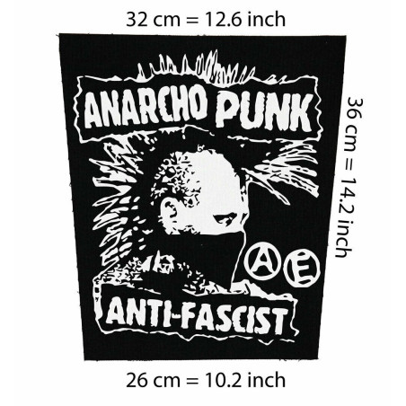 Back patch Anarcho Punk Big Back patch Dead Kennedys,CRASS,Amebix,Antisect,Anti-System,DOA,back patch 100% Canvas