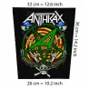 Back patch Anthrax - Caught in a mosh Big back patch,slayer,metallica,dri,skateboarding,thr,back patch 100% Canvas