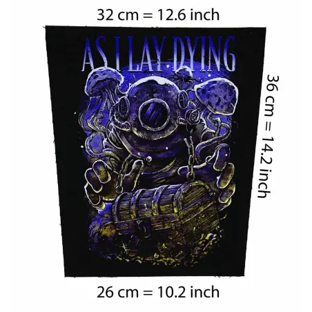 Back patch As I Lay Dying Big back patch metalcore,Himsa, Shadows Fall, The Black Dahlia Mu,back patch 100% Canvas