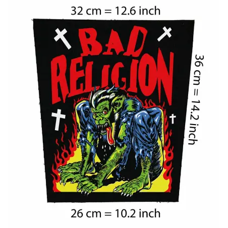 Back patch Bad religion Back Patch Descendents pma punk Rancid All Black Flag Only crime back patch 100% Canvas