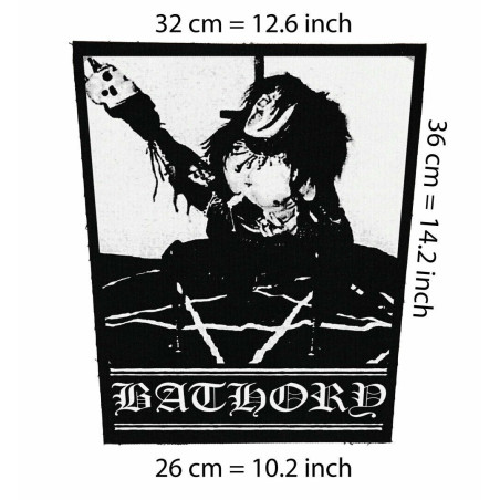 Back patch Bathory Big Back patch Deicide,Immortal,Aura Noir,Emperor,Zyklon,Gorgoroth,Ensla, back patch 100% Canvas