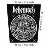 Back patch Behemoth Big Back Patch black metal death extreme Venom Cradle of filth Solistit, back patch 100% Canvas