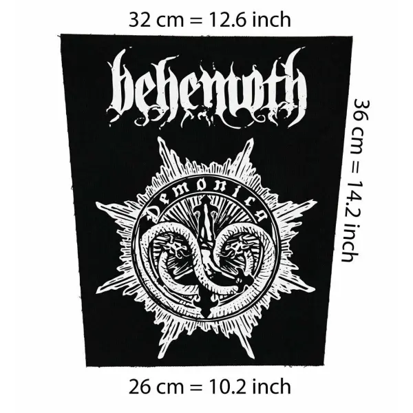 Back patch Behemoth Big Back Patch black meBehemoth demonica Back patch 100% Canvas,black metal,death,Venom,Cradle of filth
