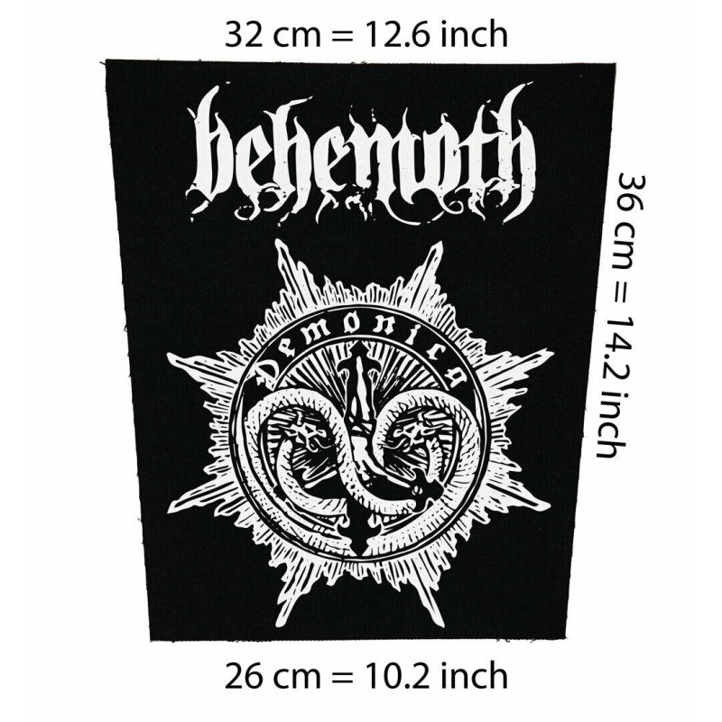 Back patch Behemoth Big Back Patch black meBehemoth demonica Back patch 100% Canvas,black metal,death,Venom,Cradle of filth
