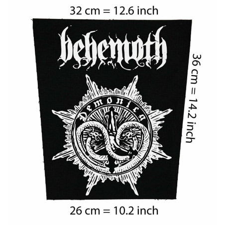 Back patch Behemoth Big Back Patch black meBehemoth demonica Back patch 100% Canvas,black metal,death,Venom,Cradle of filth
