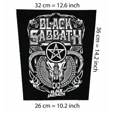 Back patch Black Sabbath skul Big Back patch Deep Purple,Rainbow,Dio,Blue Murder,HeavenHell,Back patch 100% Canvas