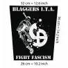 Back patch Blaggers ITA Big Backpatch Canvas,oi punk,Subhumans,Chumbawamba,Complete Control,Back patch 100% Canvas