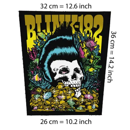 Back patch Blink 182 Vegas Big back patch Green day,NOFX,Descendents,Good Ridance,No use f,Back patch 100% Canvas