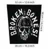 Back patch Broken Bones Back patch hardcore punk aus rotten uk subs amebix doom conflict,Back patch 100% Canvas