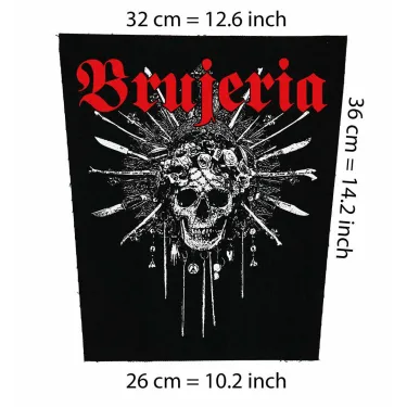 Back patch Brujeria Big Back patch Death metal grindcore hardcore DRI SOD MOD Slayer extrem,Back patch 100% Canvas