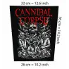 Back patch Cannibal Corpse Big back patch,Napalm Death,Anthrax,Metallica,DRI,Exodus,Kreator,Back patch 100% Canvas