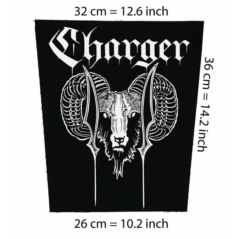 Back patch Charger Big Back patch punk rock speed Motorhead Iron Maiden Rancid Matt Freeman,Back patch 100% Canvas