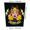 Back patch Cherry Rat Big backpatch psychobilly,rockabilly,Demented are go,Mad Sin,Demented,Back patch 100% Canvas