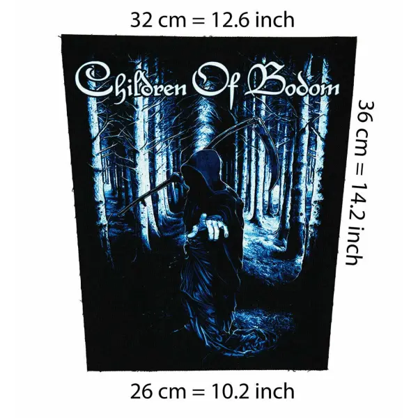 Back patch Children of Bodom Big back patch death metal,Entombed A.D.,Dimmu Borgir,Dissecti,Back patch 100% Canvas