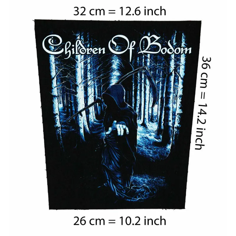 Back patch Children of Bodom Big back patch death metal,Entombed A.D.,Dimmu Borgir,Dissecti,Back patch 100% Canvas