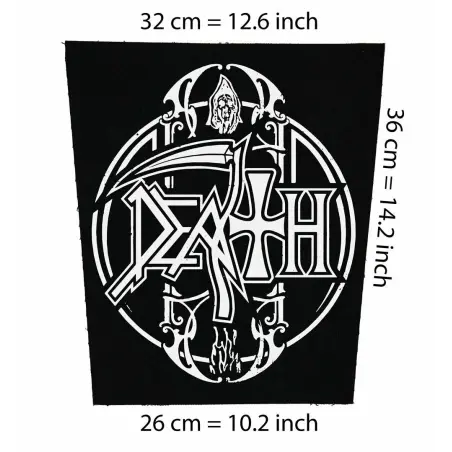 Back patch Death Backpatch anthrax metal Megadeth Slayer Sepultura Destruction Carcass DRI,Back patch 100% Canvas
