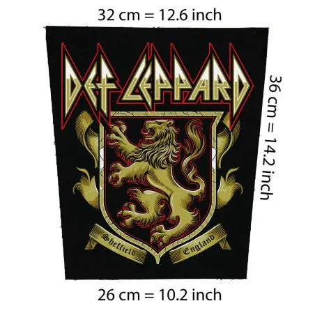 Back patch Def Leppard Big Back patch Guns n Roses,Metallica,Exsodus,Led Zepellin,Motley cr,Back patch 100% Canvas